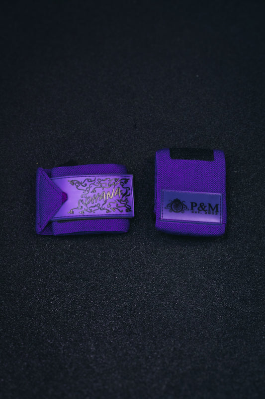 P&M | PURPLE OHANA WRIST WRAPS